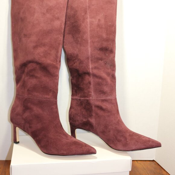 Nine West Women's Burgundy and Brown Boots - Picture 2 of 3